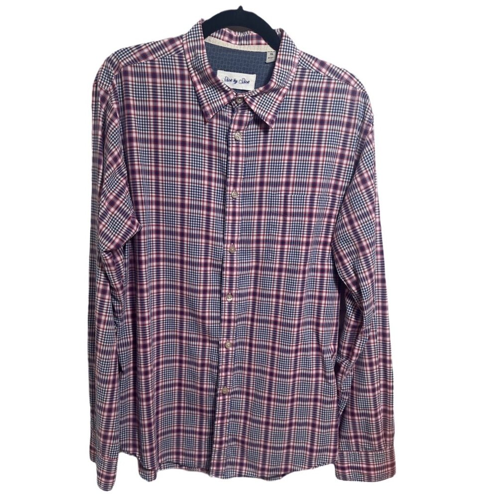 Shirt by Shirt Plaid Long Sleeve Button Down Shirt XL